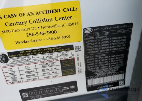 2018 Land Rover Range Rover Sport Hse from USA, damaged, VIN SALWR2RV1JA400079